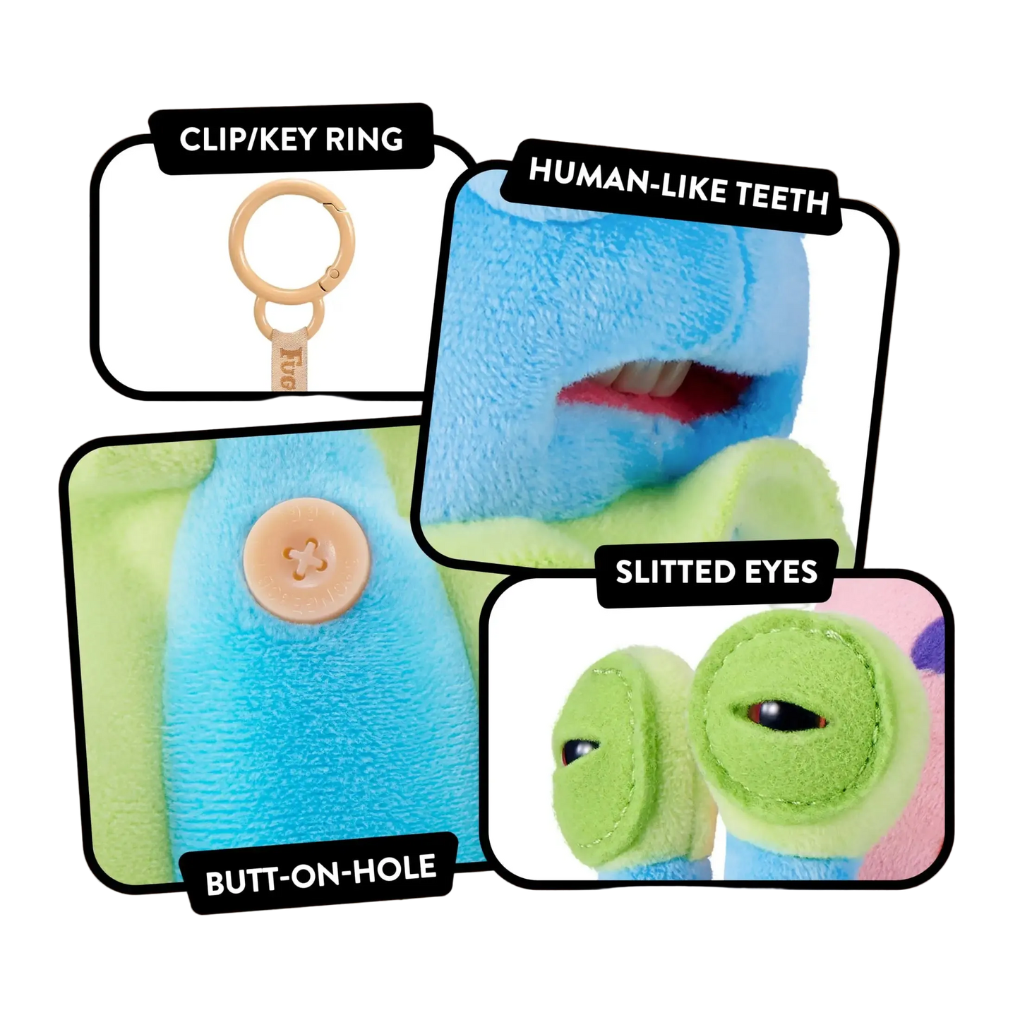 Fuggler Keychain Plush Toy